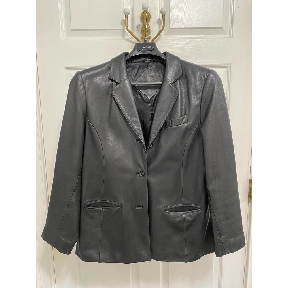 Jacqueline Ferrar Leather Blazer